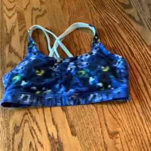 lululemon athletica Blue Patterned Sports Bra